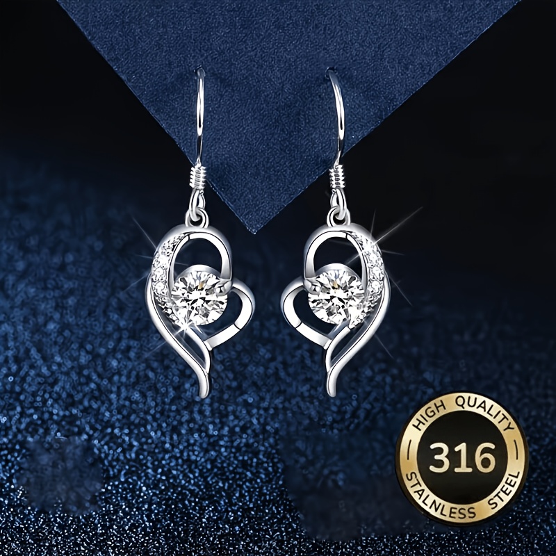 1 Pair Premium 316 Material Fashion Pendant Women's Earrings